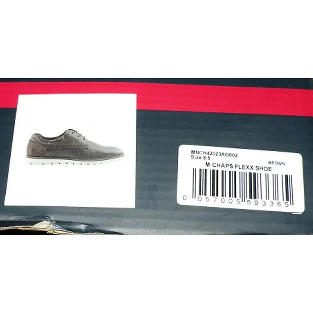 Chaps Flexx Shoes Men’s 8 Lace Up Brown #MNCH42023AG002 New W/ Box